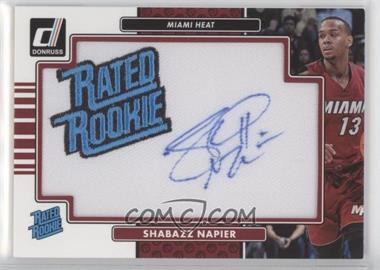 2014-15 Panini Donruss - Rated Rookie Signature Patches #RR-SN - Shabazz Napier