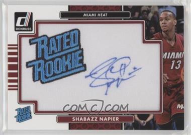 2014-15 Panini Donruss - Rated Rookie Signature Patches #RR-SN - Shabazz Napier