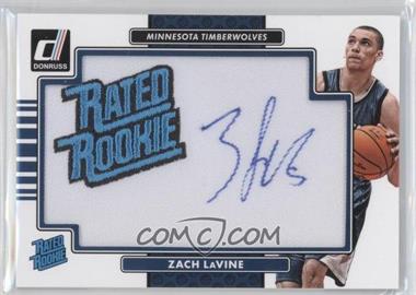 2014-15 Panini Donruss - Rated Rookie Signature Patches #RR-ZL - Zach LaVine