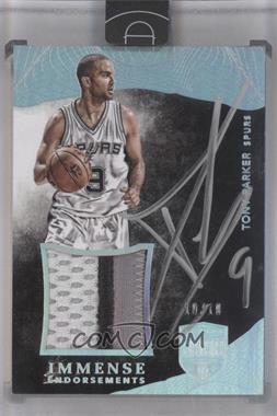 2014-15 Panini Eminence - Immense Endorsements Patches - Silver #IEP-TP - Tony Parker /10 [Uncirculated]