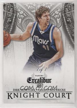 2014-15 Panini Excalibur - Knight Court - Black #5 - Dirk Nowitzki /1