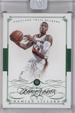 2014-15 Panini Flawless - [Base] - Emerald #15 - Damian Lillard /5 [Uncirculated]