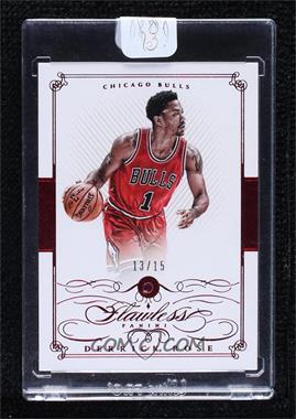 2014-15 Panini Flawless - [Base] - Ruby #12 - Derrick Rose /15 [Uncirculated]