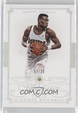 2014-15 Panini Flawless - [Base] #82 - Dikembe Mutombo /20