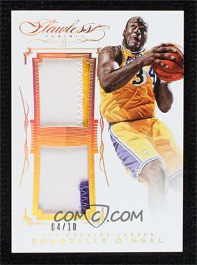 2014-15 Panini Flawless - Dual Patches - Gold #DP-SO - Shaquille O'Neal /10