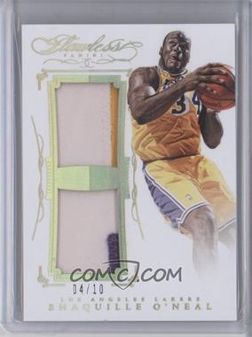 2014-15 Panini Flawless - Dual Patches - Gold #DP-SO - Shaquille O'Neal /10