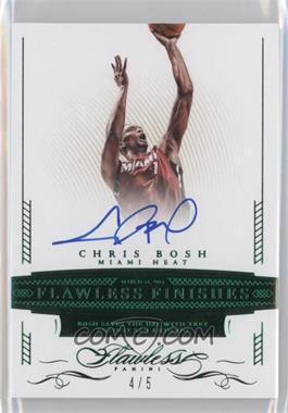 2014-15 Panini Flawless - Flawless Finishes - Emerald #FF-CB - Chris Bosh /5