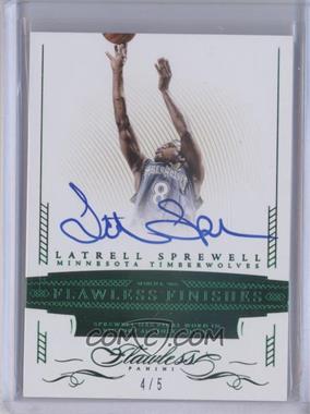 2014-15 Panini Flawless - Flawless Finishes - Emerald #FF-LS - Latrell Sprewell /5