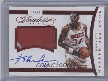 2014-15 Panini Flawless - Momentous Autographed Memorabilia - Ruby #MA-HW - Hakeem Olajuwon /15