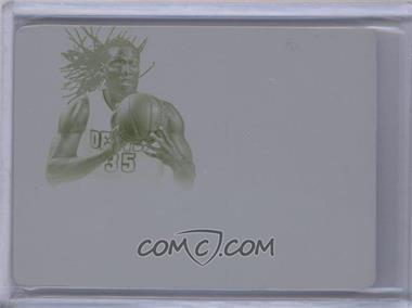 2014-15 Panini Flawless - Patch Autographs - Printing Plate Yellow #PA-KF - Kenneth Faried /1