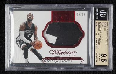 2014-15 Panini Flawless - Patches - Ruby #PT-DW - Dwyane Wade /15 [BGS 9.5 GEM MINT]