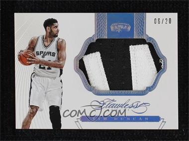 2014-15 Panini Flawless - Patches #PT-TD - Tim Duncan /20