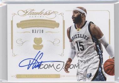 2014-15 Panini Flawless - Super Signatures - Gold #VCSS - Vince Carter /10