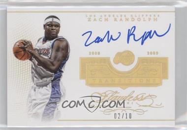 2014-15 Panini Flawless - Transitions #T-ZR3 - Zach Randolph /10