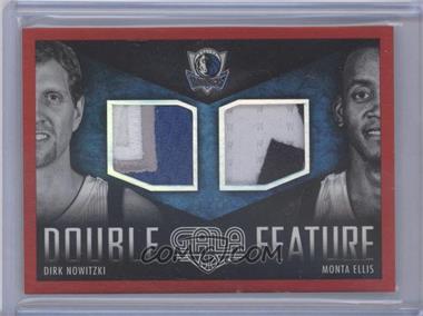 2014-15 Panini Gala - Double Feature Memorabilia - Crimson #10 - Dirk Nowitzki, Monta Ellis /10