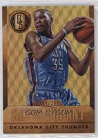 Kevin Durant (Blue Jersey Ball In Both Hands) #/285