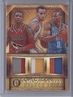 2014-15 Panini Gold Standard - Golden Trios #31 - Damian Lillard, Russell Westbrook, Stephen Curry /25