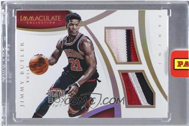 2014-15 Panini Immaculate Collection - Dual Memorabilia - Black Box #DM-JB - Jimmy Butler /1 [Uncirculated]