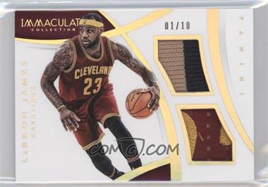 2014-15 Panini Immaculate Collection - Dual Memorabilia - Prime #DM-LBJ - LeBron James /10