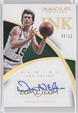 2014-15 Panini Immaculate Collection - INK - Gold #32 - Don Nelson /10