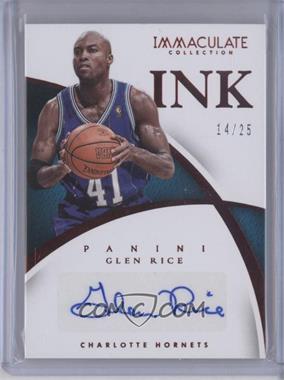 2014-15 Panini Immaculate Collection - INK - Red #41 - Glen Rice /25