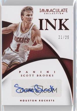 2014-15 Panini Immaculate Collection - INK - Red #73 - Scott Brooks /25