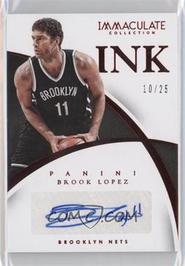 2014-15 Panini Immaculate Collection - INK - Red #86 - Brook Lopez /25