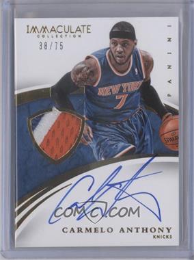 2014-15 Panini Immaculate Collection - Patches Autographs #PA-CA - Carmelo Anthony /75