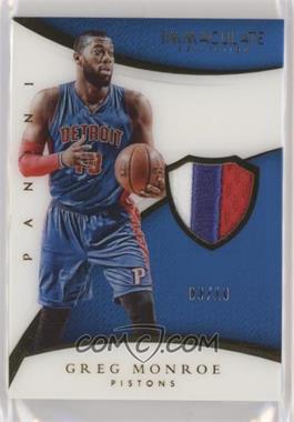 2014-15 Panini Immaculate Collection - Patches #P-GM - Greg Monroe /10