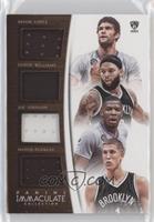 Brook Lopez, Deron Williams, Joe Johnson, Mason Plumlee #/35