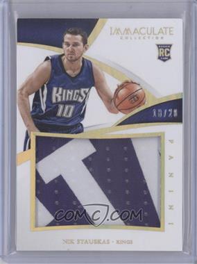 2014-15 Panini Immaculate Collection - Rookie Jerseys - Prime #RJ-NS - Nik Stauskas /20