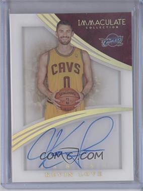 2014-15 Panini Immaculate Collection - Shadowbox Signatures - Gold #SH-KL - Kevin Love /10
