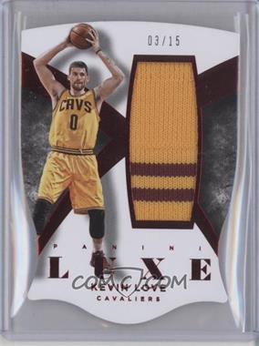 2014-15 Panini Luxe - Memorabilia Die-Cuts Prime - Red #36 - Kevin Love /15