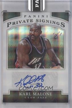 2014-15 Panini NBA Finals Promo Pack - Private Signings - Hyperplaid #KM.1 - Karl Malone /1 [Uncirculated]