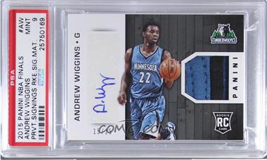 2014-15 Panini NBA Finals Promo Pack - Rookie Signature Materials #AW - Andrew Wiggins /25 [PSA 9 MINT]