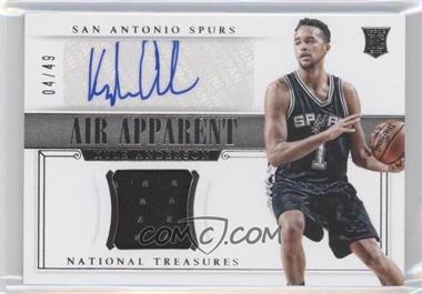 2014-15 Panini National Treasures - Air Apparent #AA-KA - Kyle Anderson /49