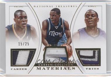 2014-15 Panini National Treasures - Career Materials Trios - Prime #CMT-DC - Darren Collison /25