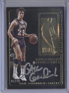 2014-15 Panini National Treasures - Gold Logoman Signatures #GL-GGO - Gail Goodrich /49