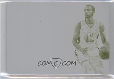 2014-15 Panini National Treasures - NBA Game Gear Signatures - Printing Plate Yellow #GGS-SC - Stephen Curry /1