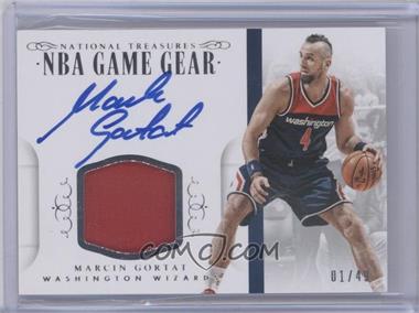 2014-15 Panini National Treasures - NBA Game Gear Signatures #GGS-MG - Marcin Gortat /49