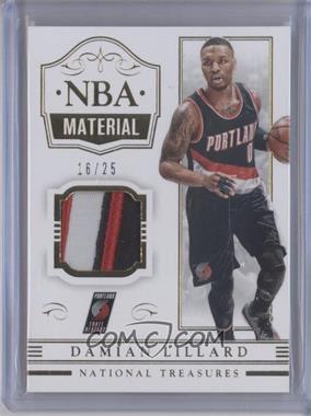 2014-15 Panini National Treasures - NBA Material - Prime #NBA-DL - Damian Lillard /25