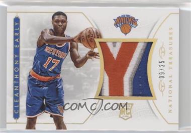2014-15 Panini National Treasures - NBA Rookie Materials - Prime #RM-CE - Cleanthony Early /25