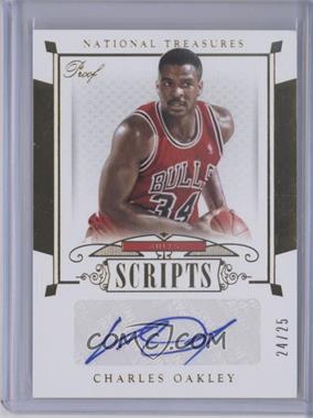 2014-15 Panini National Treasures - Scripts - Gold Proof #SC-CO - Charles Oakley /25
