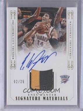 2014-15 Panini National Treasures - Signature Materials - Prime #SM-EK - Enes Kanter /25