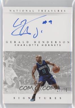 2014-15 Panini National Treasures - Signatures #S-GH - Gerald Henderson /75