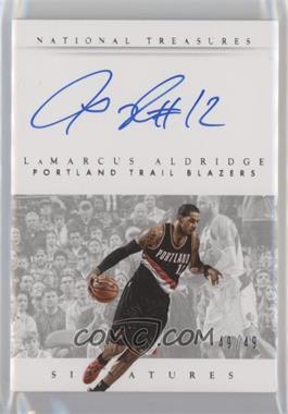 2014-15 Panini National Treasures - Signatures #S-LA - LaMarcus Aldridge /49