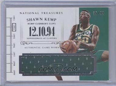 2014-15 Panini National Treasures - Timelines #T-SKP - Shawn Kemp /99