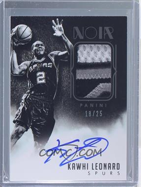 2014-15 Panini Noir - Autographed Prime - Black and White #ABW-KLE - Kawhi Leonard /25