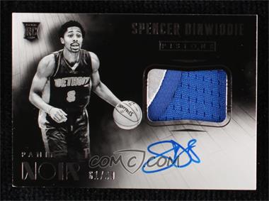2014-15 Panini Noir - [Base] #207 - Black and White Autographed Patch Rookies - Spencer Dinwiddie /99
