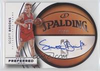 Roundball Die-Cut Autographs - Scott Brooks #/20